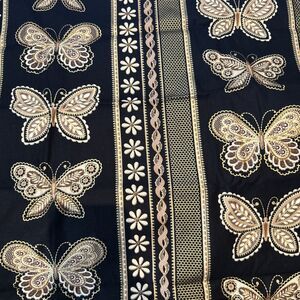Metallic Lace Dover Hill Benartex Gold Floral Butterfly Cotton Quilting Fabric